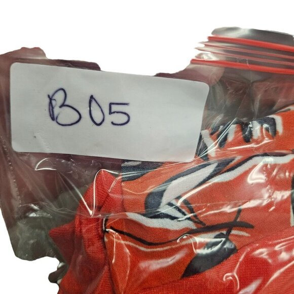 Zac & Rachel Womans Reddish Orange Floral Print Blouse Top Flowy Loose Fit - Picture 12 of 12